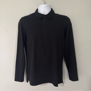 Arc'teryx Mens Black Long Sleeve Polo - XS